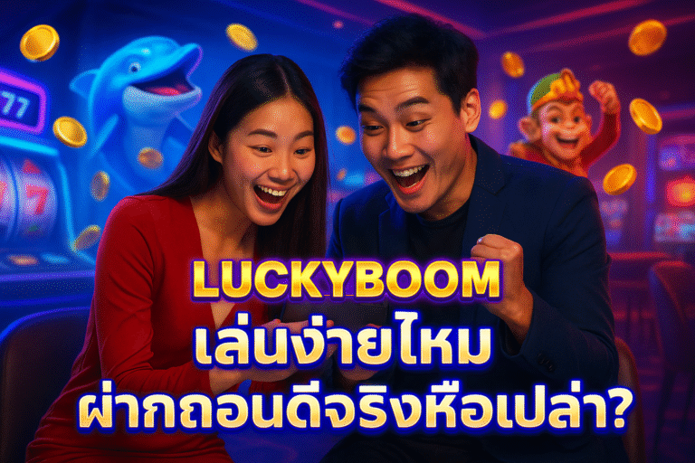 LUCKYBOOM เล่นง่ายไหม ฝากถอนดีจริงหรือเปล่า