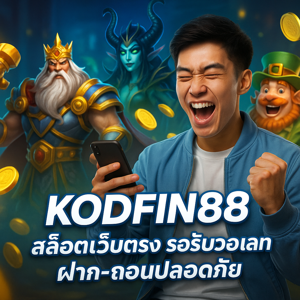KODFIN88 สล็อตเว็บตรง รองรับวอเลท ฝาก-ถอนปลอดภัย