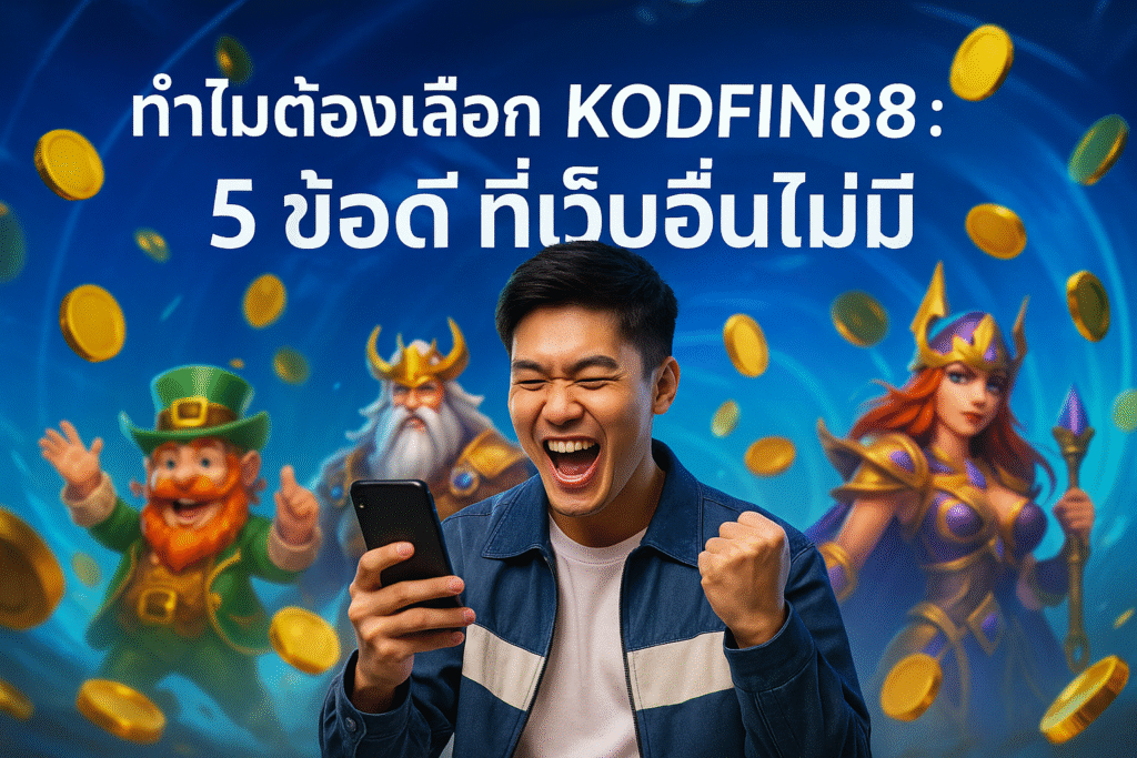 ทำไมต้องเลือก KODFIN88 : 5 ข้อดีที่เว็บอื่นไม่มี